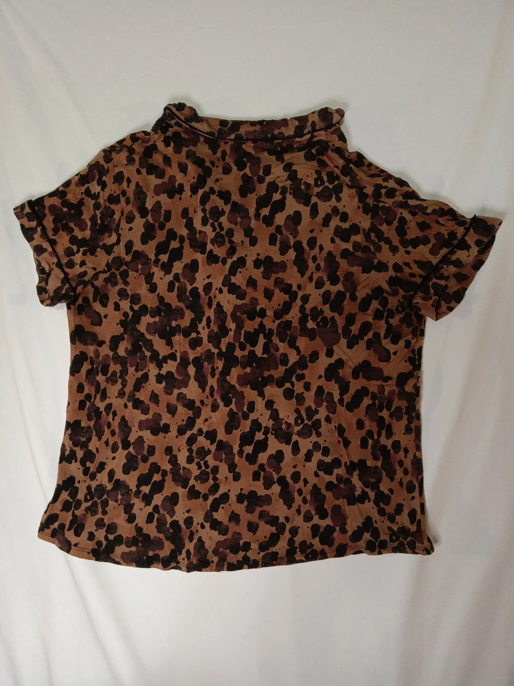 Stars Above Leopard-Print Pajama Short Set in Brown and Black